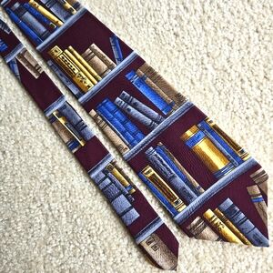 Perry Ellis Tie Made in USA 100% Silk Necktie Office Western Present